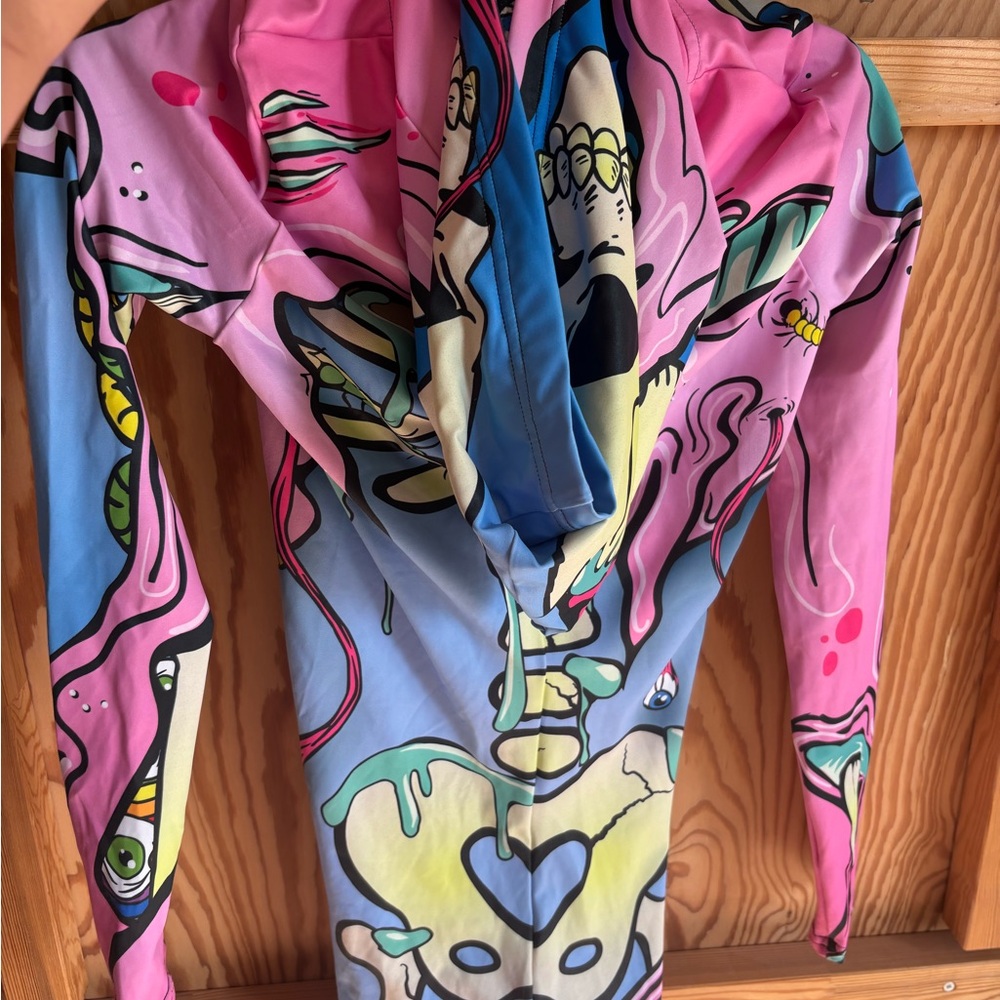Colorful Graphic Jumpsuit - Picture 2 of 2